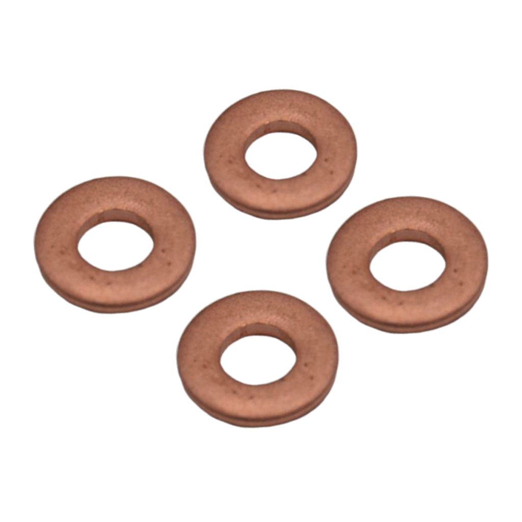 4 Pcs 14mm Injector Copper Washer Gasket Flat Ring