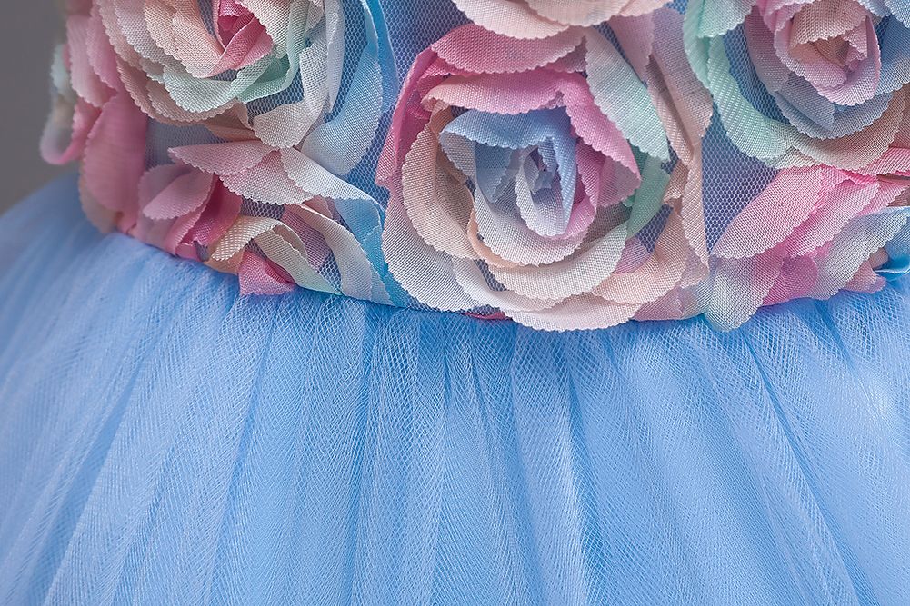 Girls Children Kids New Arrival Long Tail Wedding Evening Dinner Party Princess Dress Ball Gown