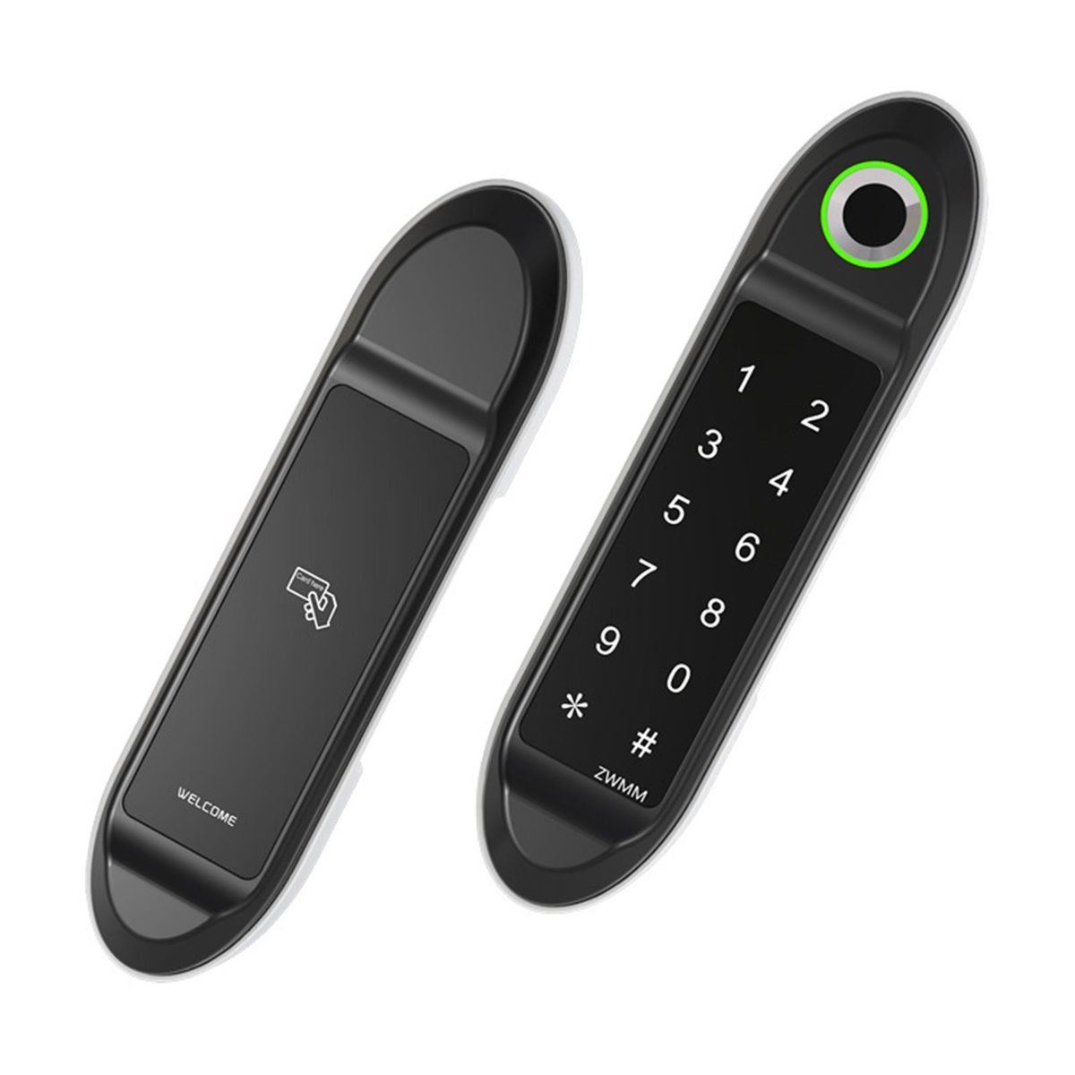 Smart Home Fingerprint Electronic Locks Keyless Entry Lock Silver B