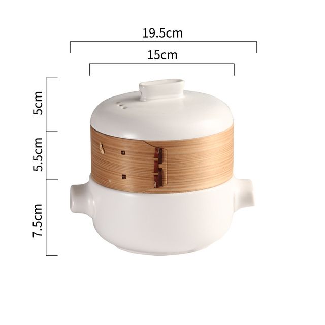 Steamer Casserole Steamer Drawer Soup Pot Stew Pot Bamboo