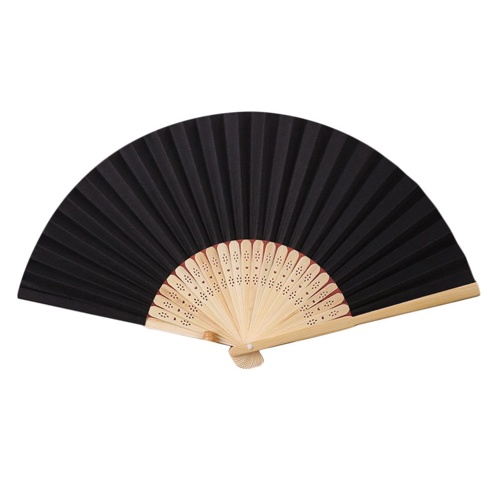Folding A Wedding Stamping Silk Process, Dance New 2020 Fan Fashion Color Solid Held Hand Pattern Folding Low-key Party Lace