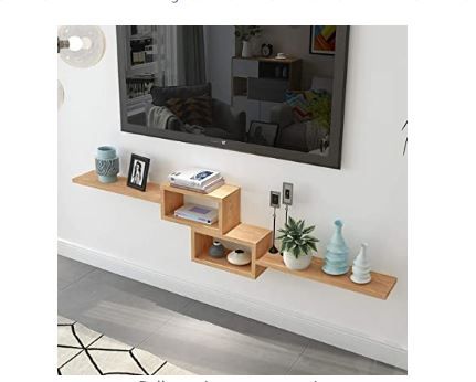 2 In 1 Floating Decoder DSTV  Wall Shelf - TV 2 IN 1 CONSOLE