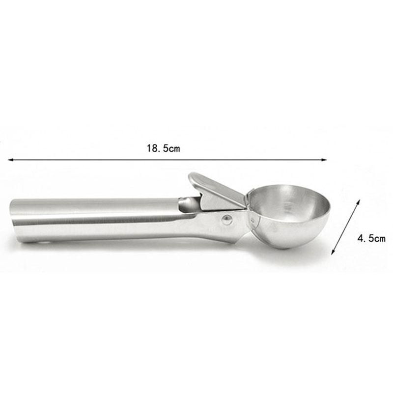 2Pcs Stainless Steel Ice Cream Scoop Ice Ball Maker Freeze