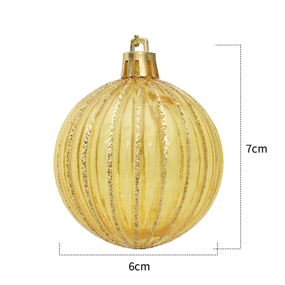 Christmas Ball Decorations Christmas Tree Ornaments Golden