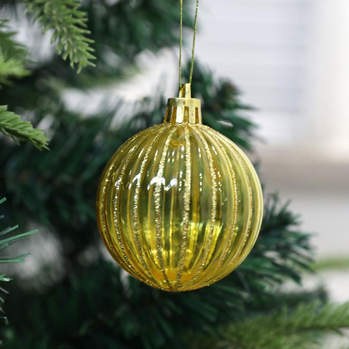 Christmas Ball Decorations Christmas Tree Ornaments Golden