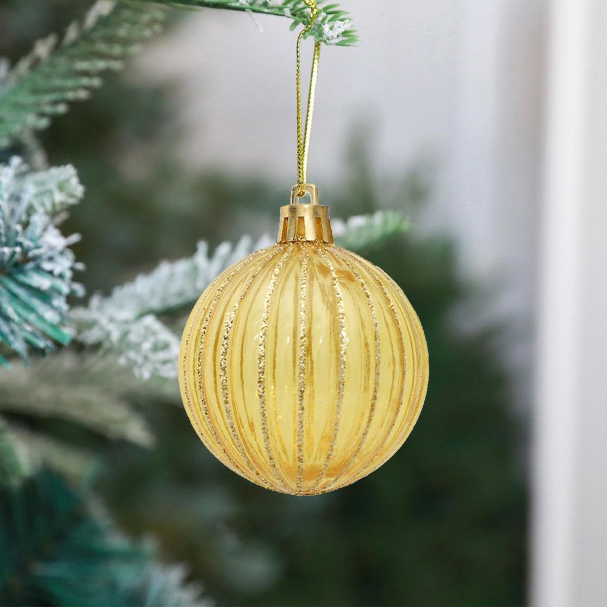 Christmas Ball Decorations Christmas Tree Ornaments Golden