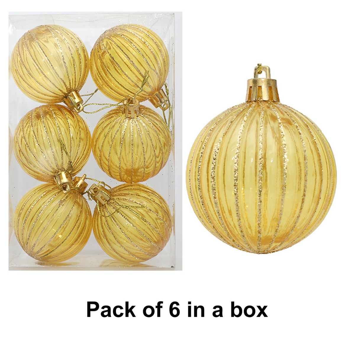 Christmas Ball Decorations Christmas Tree Ornaments Golden