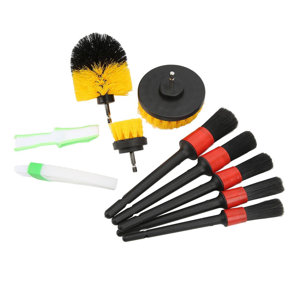 10pcs Car Detailing Brushes Multi Purpose Electric Drill