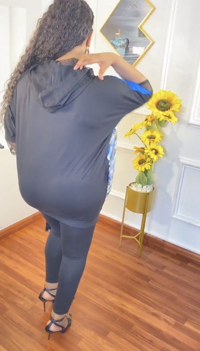 Turkey Women 2 Pcs Leggings & Hoodie Top