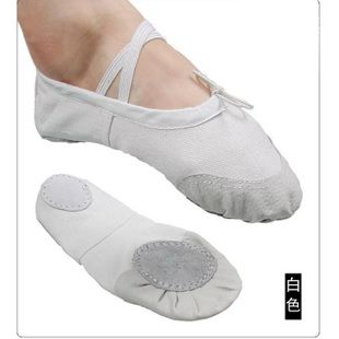 Girls Ballet Dance Shoes- White