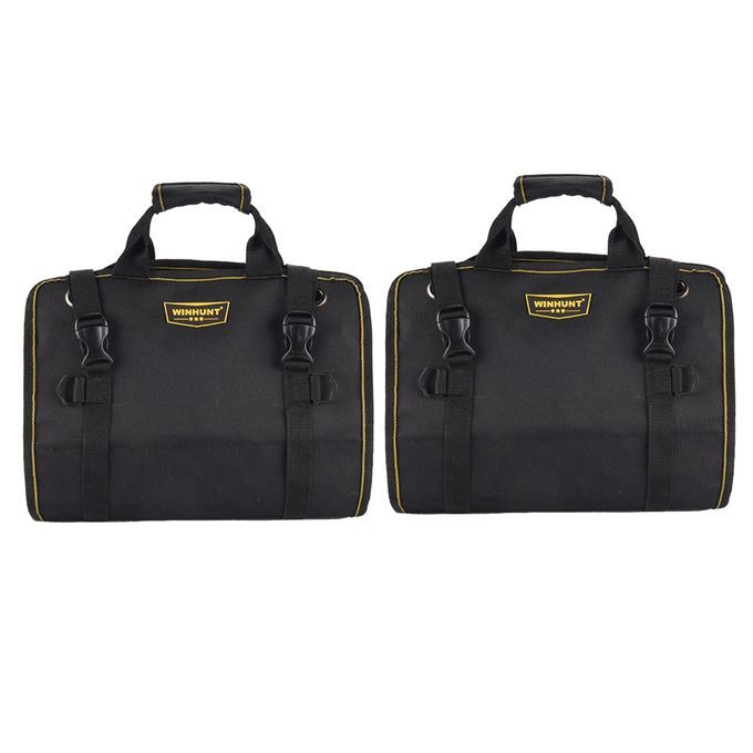 2Pcs 27 Large Tool Bag Roll Up Pouch Electrician Tools Storage Bags