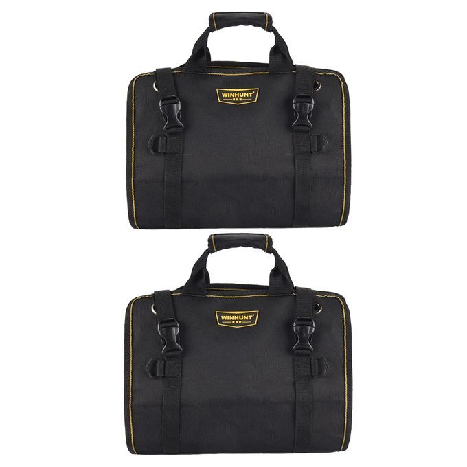 2Pcs 27 Large Tool Bag Roll Up Pouch Electrician Tools Storage Bags