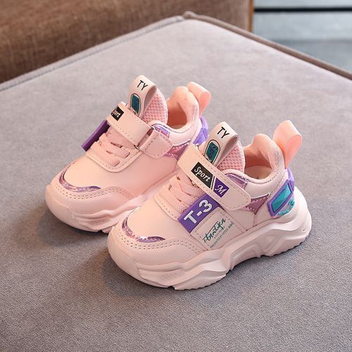Children's Sports Shoes Boys 1-5 Years Old Baby Toddler Sneakers Pink