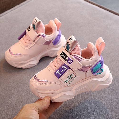 Children's Sports Shoes Boys 1-5 Years Old Baby Toddler Sneakers Pink