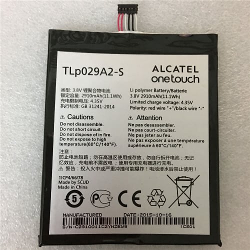 Replacement Battery For Alcatel One Touch Tlp029a2-s
