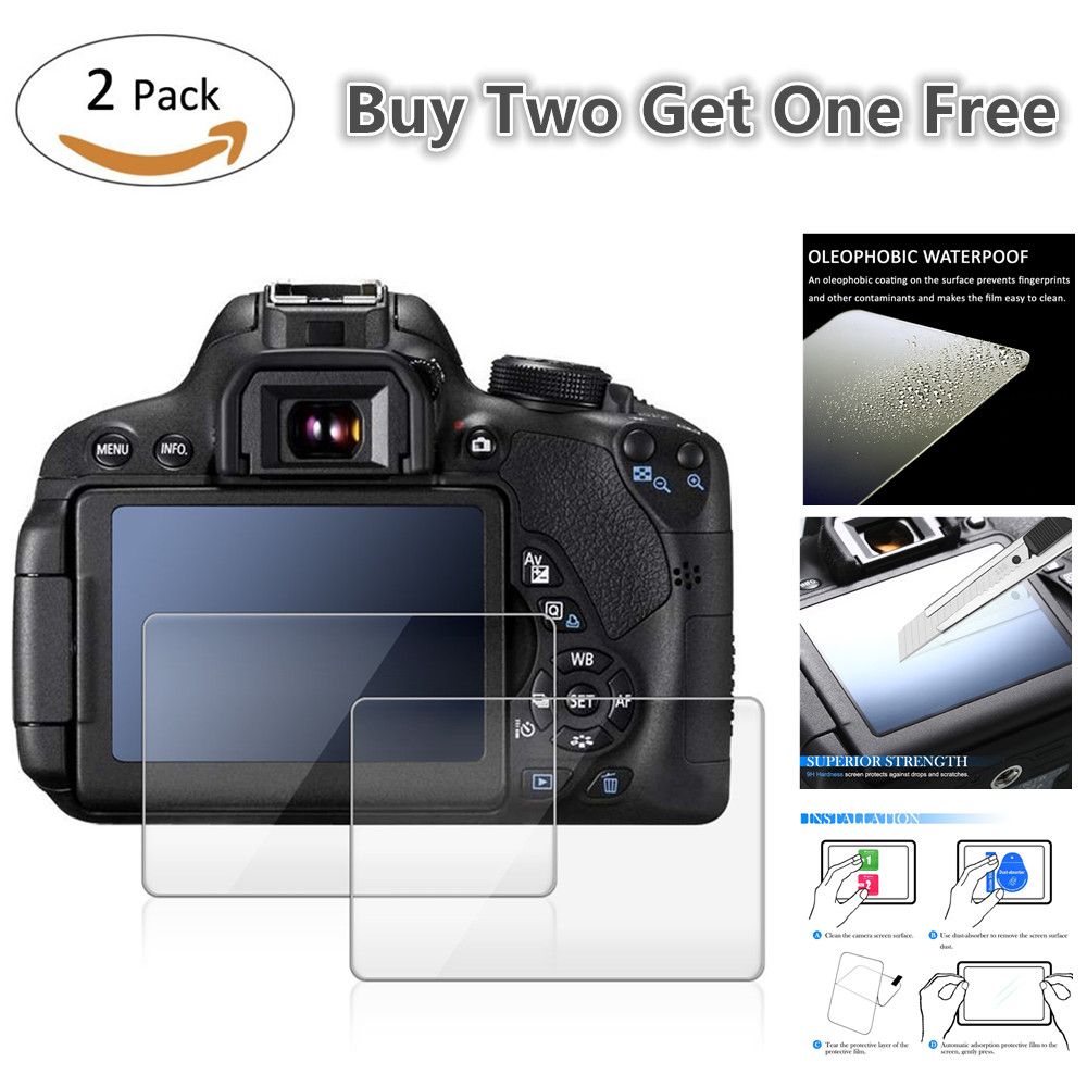2x GlLCD Screen Protector For Canon EOS R50 R10 R8 R7 R3 R5
