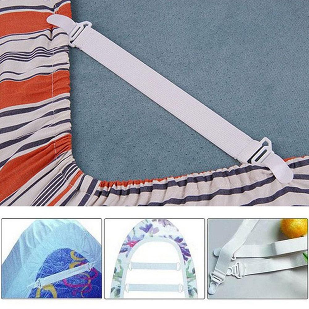 4 Pcs Bed Sheet Mattress Cover Clips Holder Fasteners-