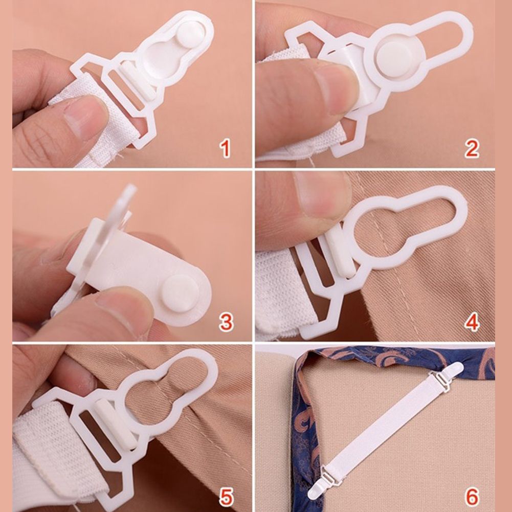 4 Pcs Bed Sheet Mattress Cover Clips Holder Fasteners-