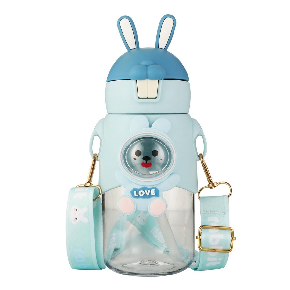 Drinking Jug Cartoon Shape Water Cup Blue