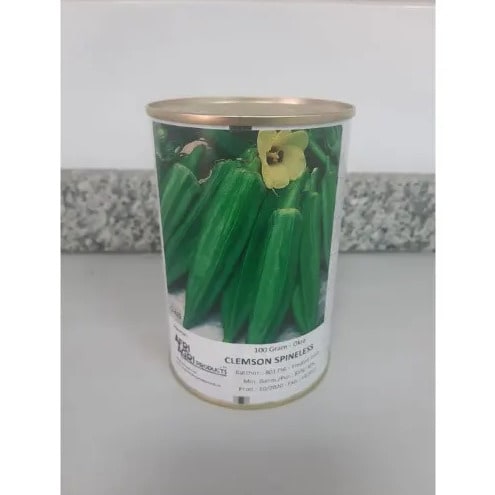 Clemson Spineless Okra Seeds - 100 Grams