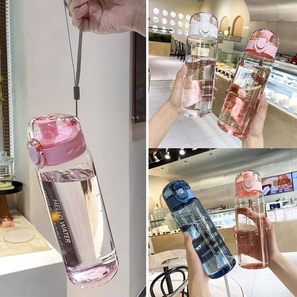 780ml Plastic Water Bottle For Drinking Portable Sport Tea Coffee Cup Kitchen