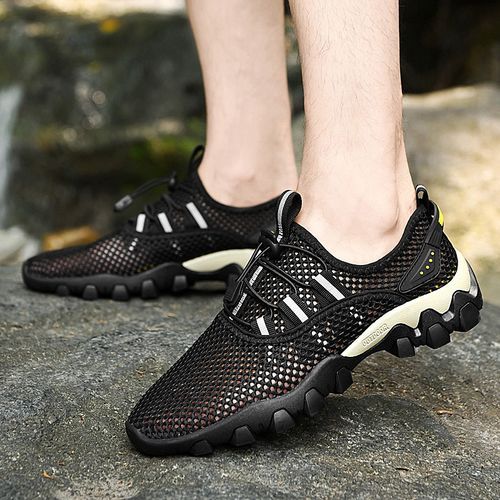Breathable Men Hiking Shoes Mesh Outdoor Men Sneakers Climbing Shoes Men Sport Shoes Quick-dry Water Shoes