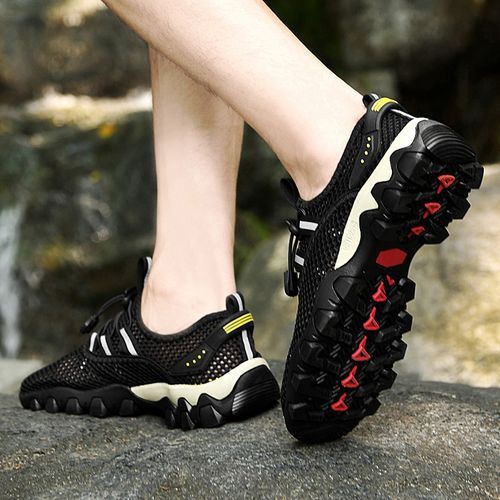 Breathable Men Hiking Shoes Mesh Outdoor Men Sneakers Climbing Shoes Men Sport Shoes Quick-dry Water Shoes