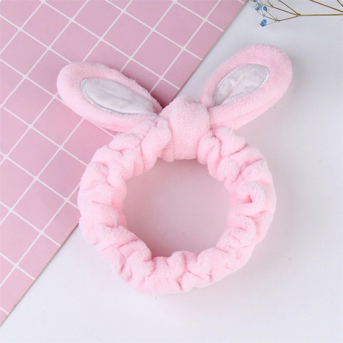 Makeup Headband Cute Face Wash Makeup Hair Band Pink