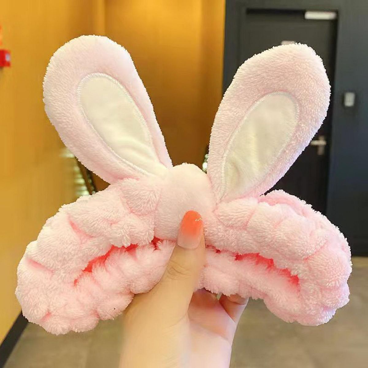 Makeup Headband Cute Face Wash Makeup Hair Band Pink