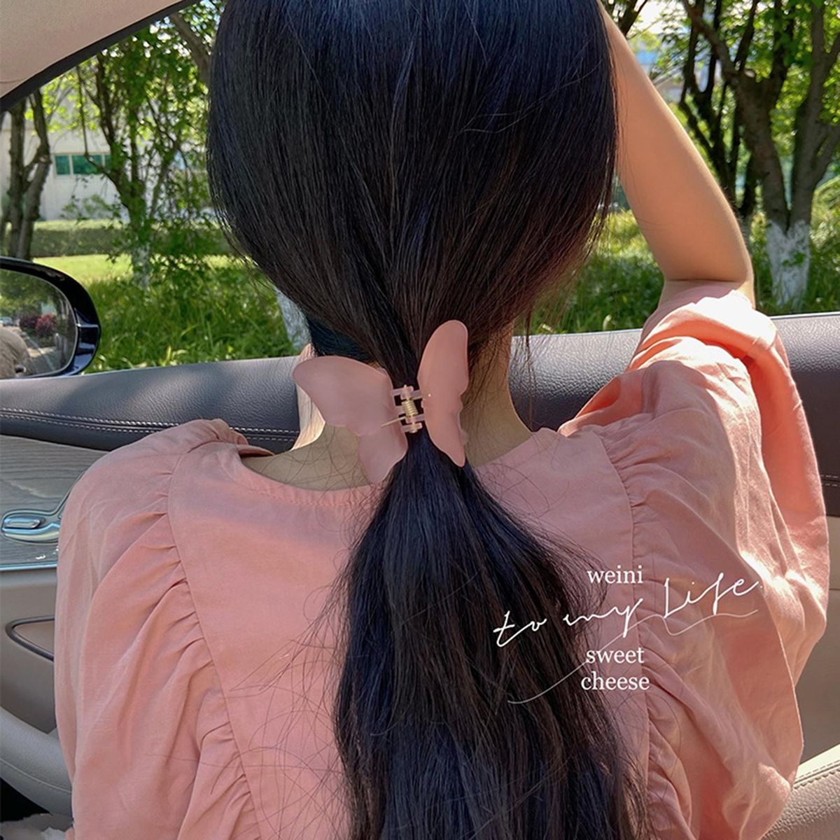 Headwear Clip Matte Texture Headwear Clip Pink