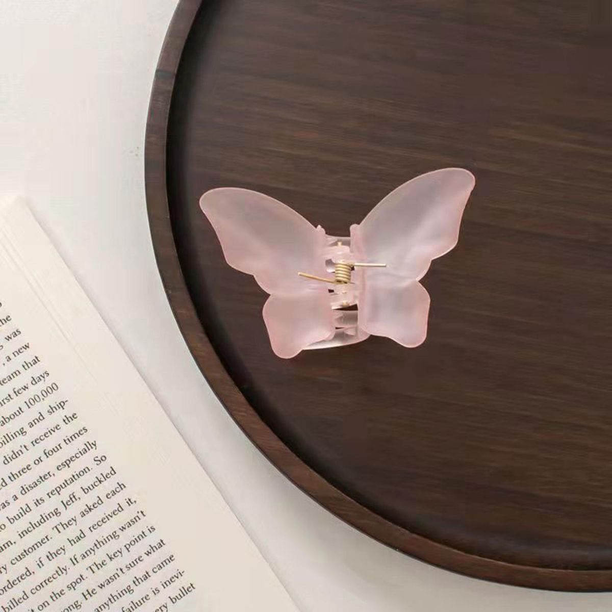 Headwear Clip Matte Texture Headwear Clip Pink