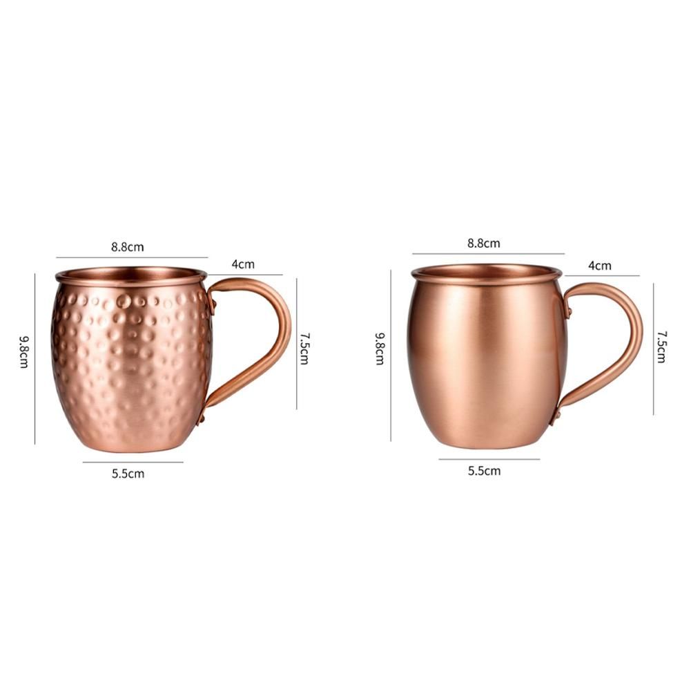 530ML 100% Pure Copper Mug Moscow Mule Mug Drum Cup