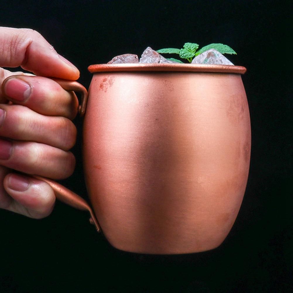 530ML 100% Pure Copper Mug Moscow Mule Mug Drum Cup