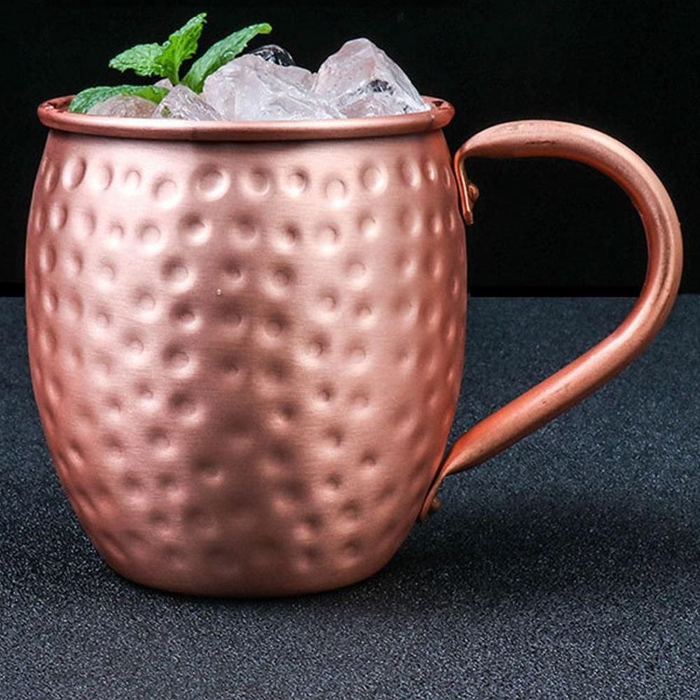 530ML 100% Pure Copper Mug Moscow Mule Mug Drum Cup