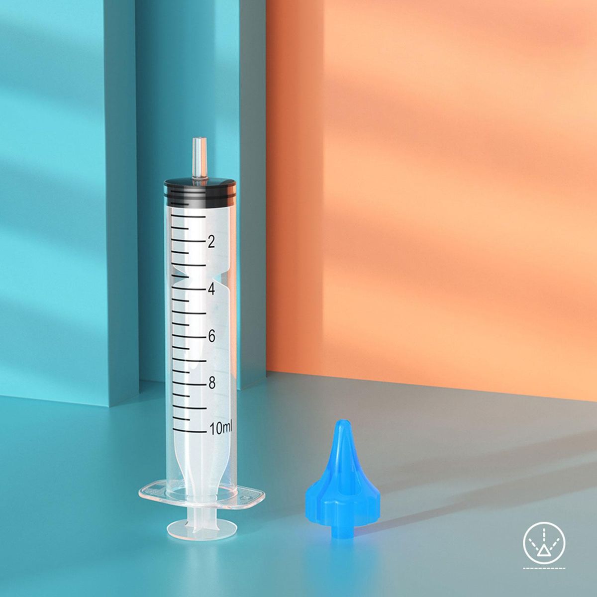 2Pcs Ear Canal Irrigator Earwax Remover Soft Ear Tips Ear Wax Flusher Irrigation Syringe Adult WJ