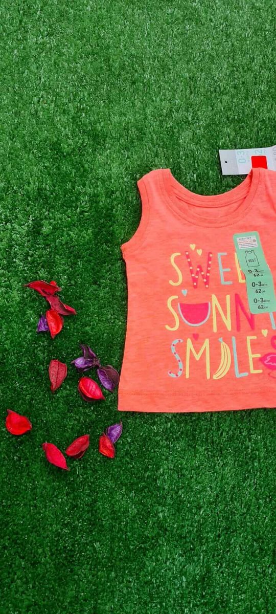 Infant Girl's "Sweet Sunny Smile" Vest