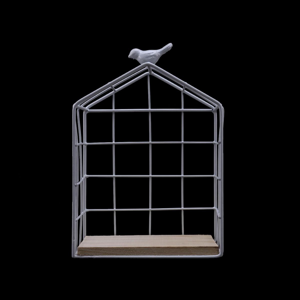 Iron Mesh Wall Storage Rack Metal Hanging Wall Decoration Living Room Bedroom Nordic Style Display Shelf White