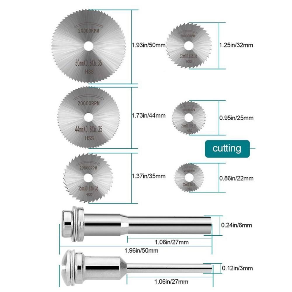74pcs Cutting Wheel Set for Rotary Tool Including 545 Diamond Cutting Wheels HSS Circular Saw Blades Resin Cutting Disc Mandrels Mini Screwdriver for Wood Glass Plastic Stone Metal