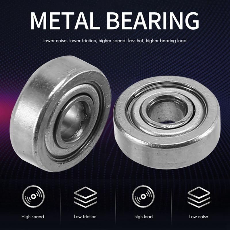 10pcs Miniature Sealed Metal Shielded Metric Ball Model 604 ZZ 4x12x4MM