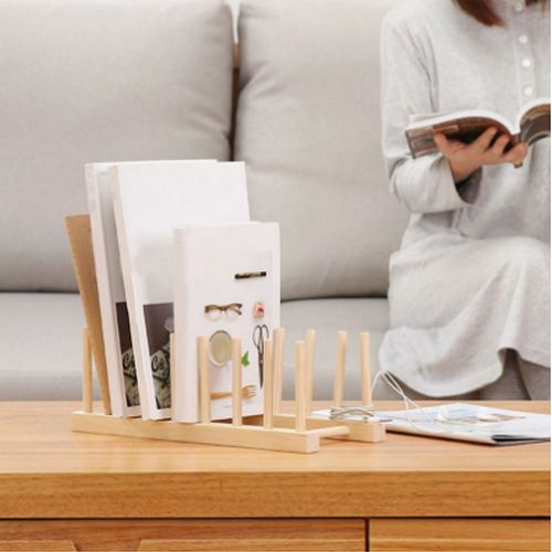 Versatile Mini Wooden Bamboo Book Shelf