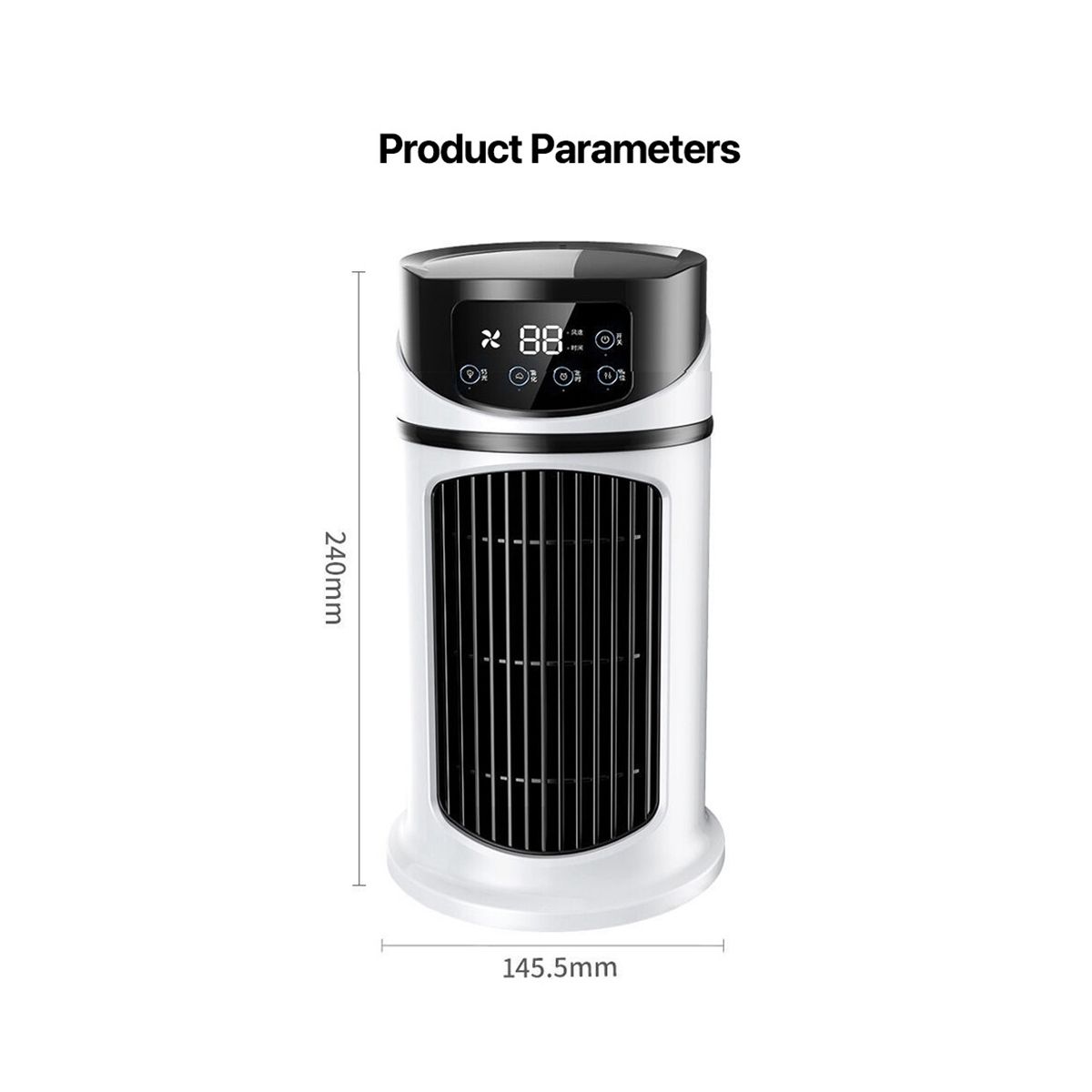 USB Portable Air Cooler Fan Air Conditioner Desktop Air Cooling Fan  Spray Cooling Fan for Office Bedroom