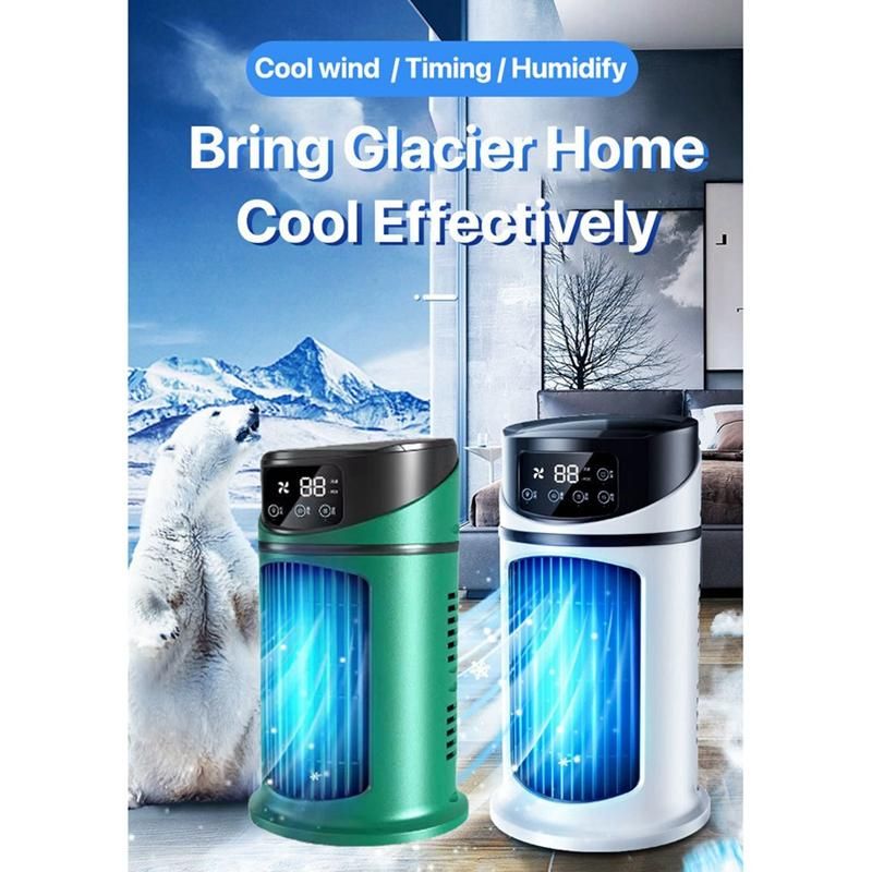 USB Portable Air Cooler Fan Air Conditioner Desktop Air Cooling Fan  Spray Cooling Fan for Office Bedroom