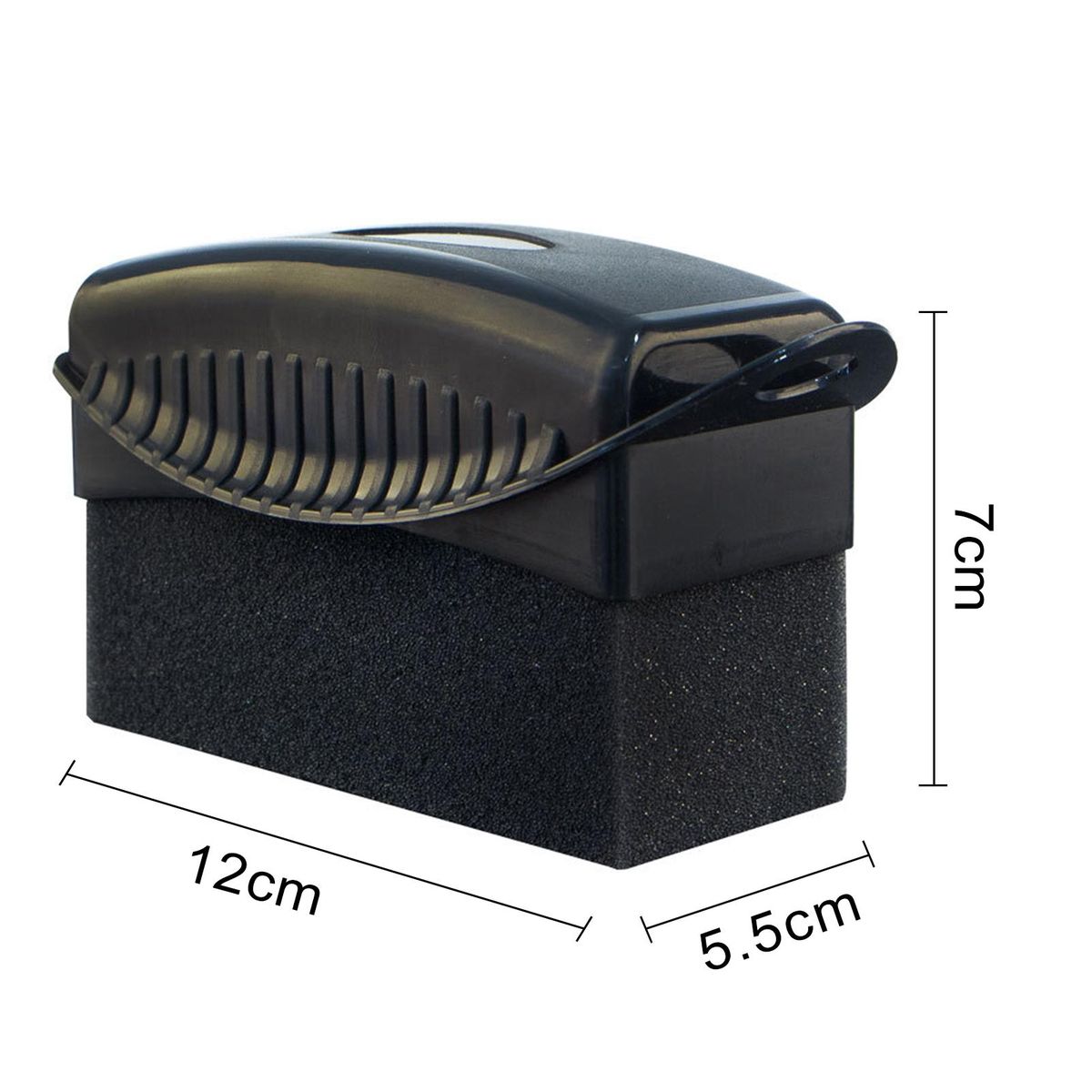 Car Tire Applicator Tire Care Kit 2pcs Soft Applicator Pads for Waxing Black
