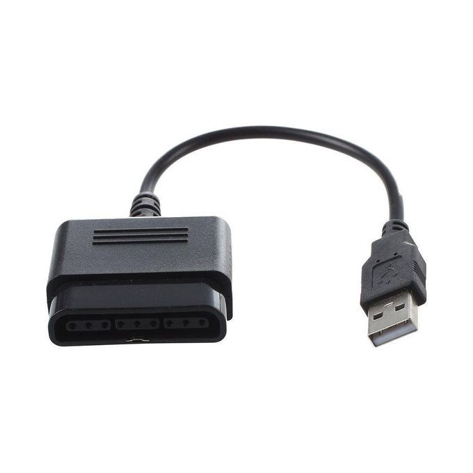 PS2 Controller To PS3 PC USB Adapter For Sony Play Station-Black