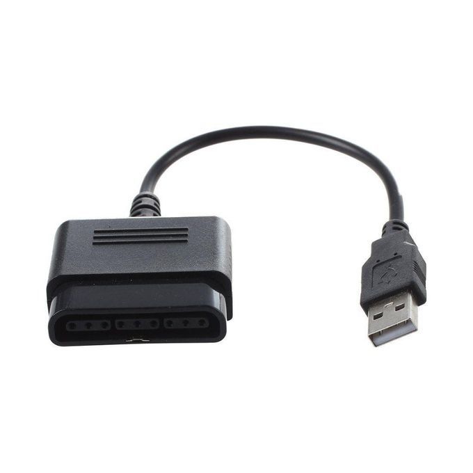 PS2 Controller To PS3 PC USB Adapter For Sony Play Station-Black