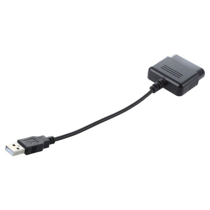 PS2 Controller To PS3 PC USB Adapter For Sony Play Station-Black