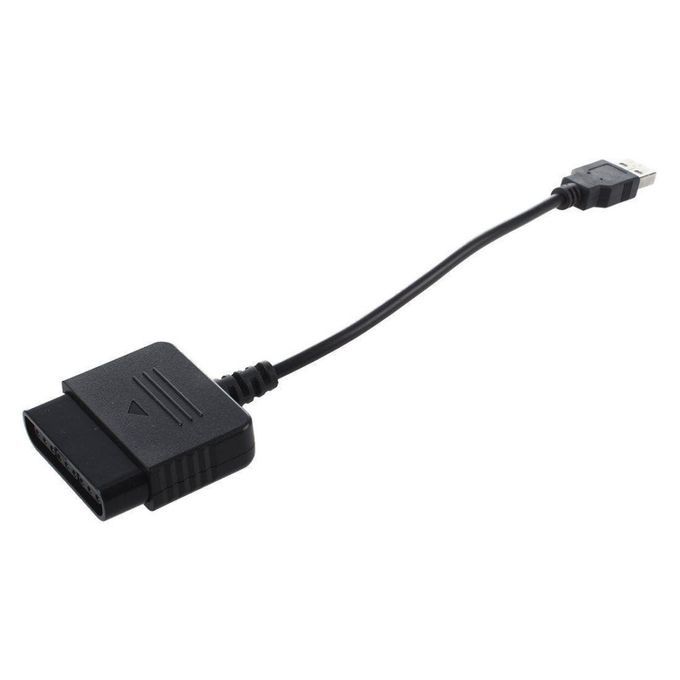 PS2 Controller To PS3 PC USB Adapter For Sony Play Station-Black
