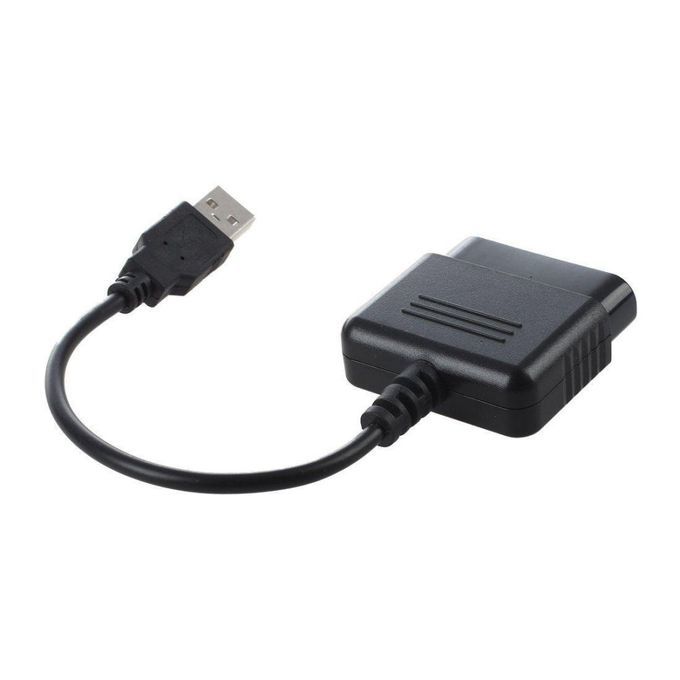 PS2 Controller To PS3 PC USB Adapter For Sony Play Station-Black
