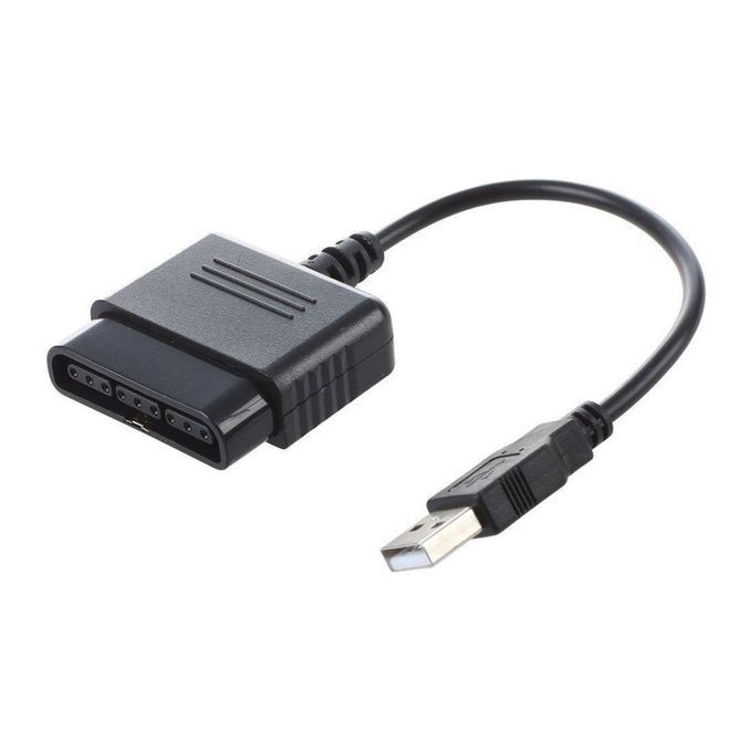 PS2 Controller To PS3 PC USB Adapter For Sony Play Station-Black