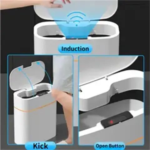 Touch-Free Sensor Trash Bin Box